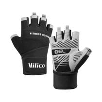 Luvas De Academia Para Levantamento De Peso Com Dedos Cortados, Antiderrapantes, Suporte Para Pulso, Luvas De Academia Para Levantamento De Peso Com Dedos Cortados, Antiderrapantes, Suporte Para Pulso,