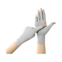 Luvas De Algodão De Cor Sólida Com Proteção Solar, Elásticas, Anti-UV, Antiderrapantes, Para Verão E