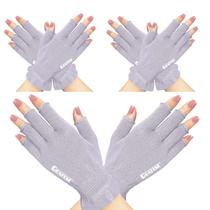 Luvas de algodão GSAFEME para mãos secas, eczema, roxas, L/XL, 3 pares Luvas de algodão GSAFEME para mãos secas, eczema, roxas, L/XL, 3 pares
