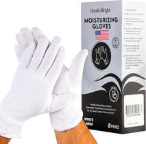 Luvas de algodão hidratantes HandsAllright, 32 pares Luvas de algodão hidratantes HandsAllright, 32 pares