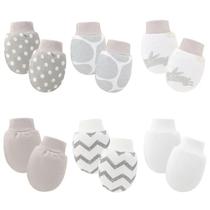 Luvas De Algodão Para Bebês Recém-nascidos, 6 Pares, Luvas Antiarranhões Para Meninos E Meninas, Luvas De Algodão Para Bebês Recém-nascidos, 6 Pares, Luvas Antiarranhões Para Meninos E Meninas,