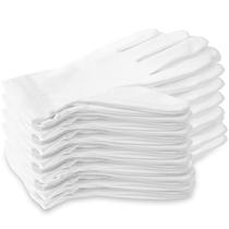 Luvas de algodão Selizo 100% brancas para eczema e mãos secas x12 pares