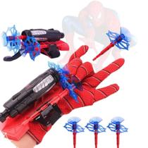 Luvas de atirador de super-herói Teia Homem Aranha Brinquedo Lançador De Dardo