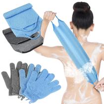 Luvas de banho esfoliantes para banho Back Scrubber Set Breling