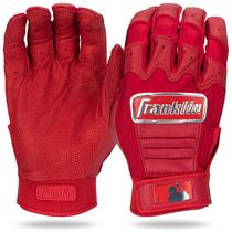 Luvas de Bate Franklin Sports MLB CFX Pro Chrome - Adulto e Juvenil - Vermelho - Tamanho GG