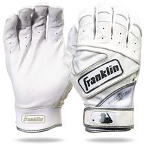 Luvas de Bate Franklin Sports MLB Powerstrap Chrome Adu