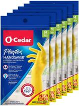 Luvas de borracha Playtex Handsaver reutilizáveis (médias) - pacote com 6