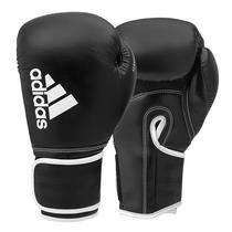 Luvas de boxe adidas Hybrid 80 para boxe, kickboxing, MMA, bolsa, treinamento e fitness Luvas de boxe para homens e mulheres Peso (14 onças, preta/branca)