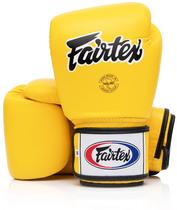 Luvas de Boxe Fairtex BGV1 Muay Thai - 14 Onças - Amarelas