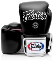 Luvas de Boxe Fairtex BGV1 Muay Thai - 14 Onças (Preta/Branca/Rosa)