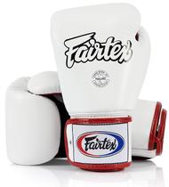 Luvas de Boxe Fairtex BGV1 Muay Thai - 16 Onças - Branco/Preto/Vermelho Luvas de Boxe Fairtex BGV1 Muay Thai - 16 Onças - Branco/Preto/Vermelho