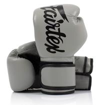 Luvas de boxe Fairtex BGV14 Muay Thai Microfibra Cinza 400g Luvas de boxe Fairtex BGV14 Muay Thai Microfibra Cinza 400g