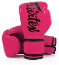 Luvas de boxe Fairtex BGV14 Muay Thai, microfibra rosa/preta, 14 onças Luvas de boxe Fairtex BGV14 Muay Thai, microfibra rosa/preta, 14 onças