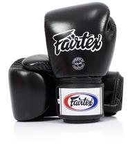Luvas de Boxe Fairtex BGV1BR Muay Thai - Respiráveis, 350g, Pretas