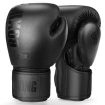 Luvas de boxe FIVING para homens e mulheres pretas 400 ml 14 onças