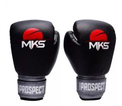 Luvas de Boxe Muay Thai New Prospect Black & Silver MKS Luvas de Boxe Muay Thai New Prospect Black & Silver MKS