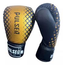 Luvas de Boxe Muay Thai Preta Evolution Dourado Adoma Pulser Luvas de Boxe Muay Thai Preta Evolution Dourado Adoma Pulser