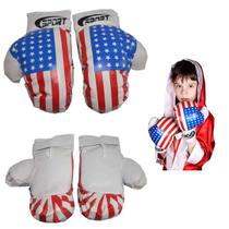 Luvas de Boxe Par Infantil Brinquedo Luta EUA Americana