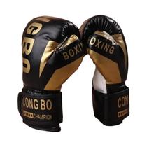 Luvas De Boxe Para Treinamento De Muay Thai MMA Karate Em Couro PU Respirável De 6oz Para Meninos Luvas De Boxe Para Treinamento De Muay Thai MMA Karate Em Couro PU Respirável De 6oz Para Meninos