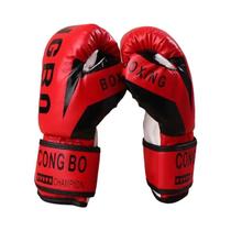 Luvas De Boxe Profissionais Respiráveis De Couro PU De 6oz Para Treinamento E Sparring De Muay Thai