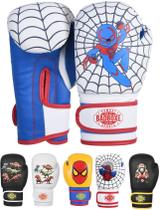 Luvas de Boxe Twister Kids 6oz para Treino Juvenil Coloridas
