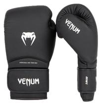 Luvas de boxe Venum Contender 1.5 pretas e brancas 12 onças Luvas de boxe Venum Contender 1.5 pretas e brancas 12 onças