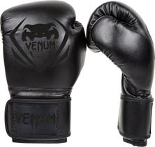 Luvas de boxe Venum Contender pretas de material sintético de 16 onças