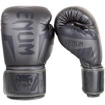 Luvas de boxe Venum Elite Grey 12 oz de couro durável
