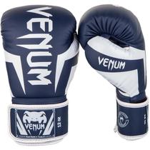 Luvas de boxe Venum Elite White Navy Blue 12 oz