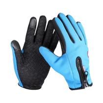 Luvas De Ciclismo De Inverno Com Dedos Completos, Tela Sensível Ao Toque, À Prova De Vento,