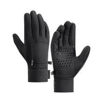 Luvas De Ciclismo De Inverno Impermeáveis Pretas Para Homens, Com Tela Sensível Ao Toque, À Prova De