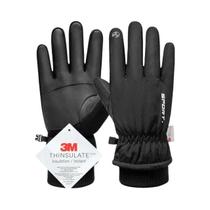 Luvas de Ciclismo de Inverno Masculinas - Lã, À Prova D'Água e com Tela Sensível ao Toque