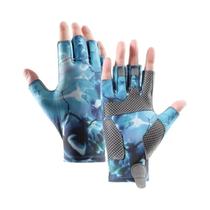 Luvas De Ciclismo E Pesca Masculinas De Verão Em Seda Gelada Com Proteção Solar, Antiderrapantes,