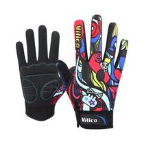 Luvas De Ciclismo Graffiti Esportivas Antiderrapantes Com Absorção De Impacto, Resistentes Ao Luvas De Ciclismo Graffiti Esportivas Antiderrapantes Com Absorção De Impacto, Resistentes Ao