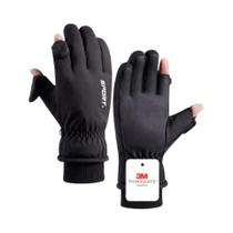 Luvas De Ciclismo Masculinas De Inverno Impermeáveis Com Tela Sensível Ao Toque, Antiderrapantes,