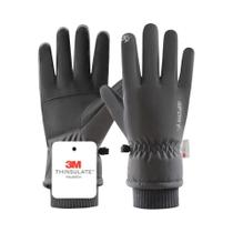 Luvas De Ciclismo Masculinas De Inverno Impermeáveis Com Tela Sensível Ao Toque, Forro De Lã,
