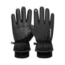 Luvas De Ciclismo Masculinas De Inverno Impermeáveis Com Tela Sensível Ao Toque, Forro De Lã,