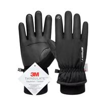 Luvas De Ciclismo Masculinas De Inverno Impermeáveis Com Tela Sensível Ao Toque, Forro De Lã,