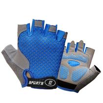 Luvas De Ciclismo Para Crianças Com Dedos Cortados, Respirável, Antiderrapante, Proteção Para