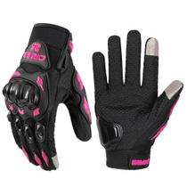 Luvas De Ciclismo Rosa Para Mulheres, Verão, Touchscreen, Malha Respirável, Resistentes Ao Desgaste,