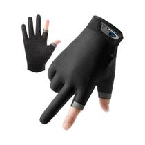 Luvas De Ciclismo Unissex Em Seda Gelada Antiderrapantes Para Verão, Esportes Ao Ar Livre, Fitness,