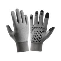 Luvas De Ciclismo Unissex Impermeáveis Com Tela Sensível Ao Toque, Quentes E De Veludo Para Inverno,