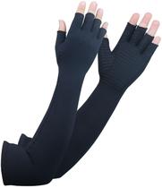 Luvas de compressão Big Mango Long Arthritis Copper para mulheres/homens