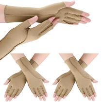 Luvas de compressão Janmercy Arthritis Pain Relief 3 pares Luvas de compressão Janmercy Arthritis Pain Relief 3 pares