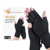 Luvas de compressão para artrite IMAK Brownmed Fingerless Black