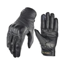Luvas De Couro Genuíno Retrô Masculinas Para Motocicleta, Respiráveis Para O Verão, Acessórios De Luvas De Couro Genuíno Retrô Masculinas Para Motocicleta, Respiráveis Para O Verão, Acessórios De
