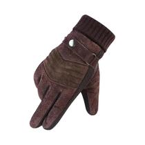 Luvas de Couro Masculinas para Inverno - Com Tela Touchscreen, À Prova de Vento e Isoladas