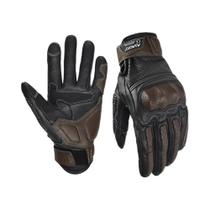 Luvas De Couro Perfuradas Retrô Unissex Para Motocicleta De Verão, Luvas De Dedo Inteiro Para