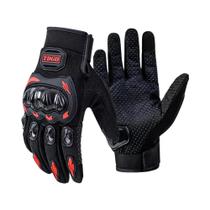 Luvas De Couro Respiráveis Para Motocicleta, Proteção Total Dos Dedos, Verão, Esporte, Corrida,