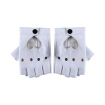 Luvas De Couro Vermelhas, Pretas E Brancas Para Mulheres E Meninas Com Design De Coração